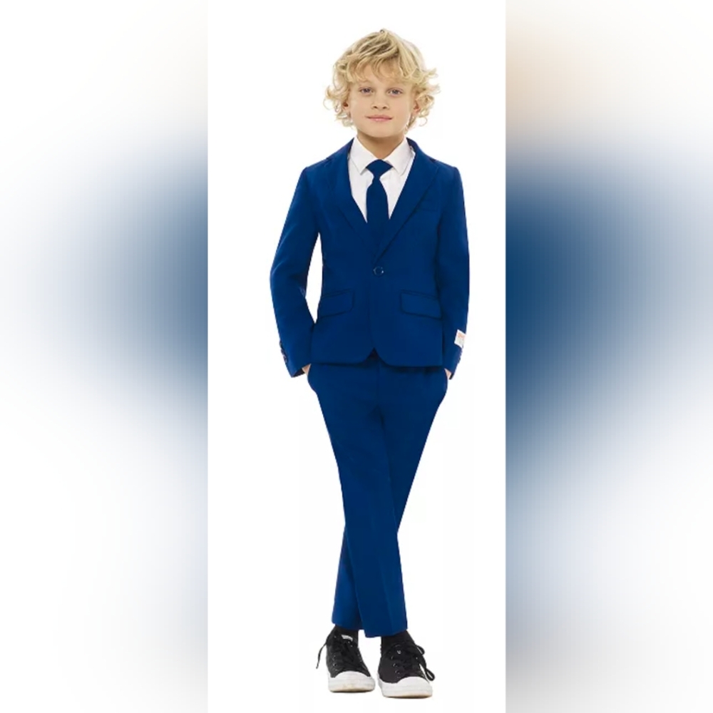 OppoSuits Boys Royal Blue Suit, size 8.
